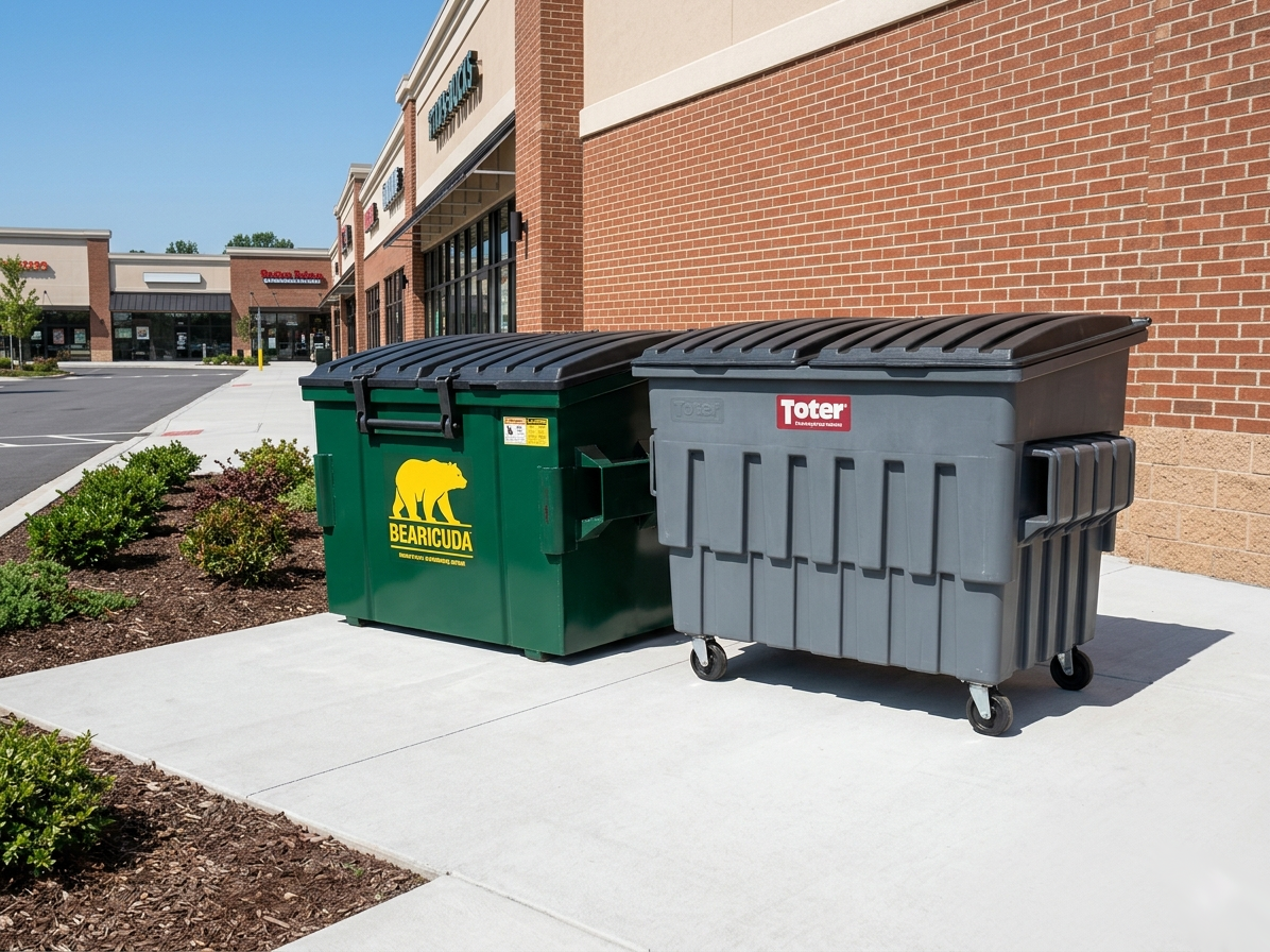 Bearicuda vs Toter Plastic Dumpsters