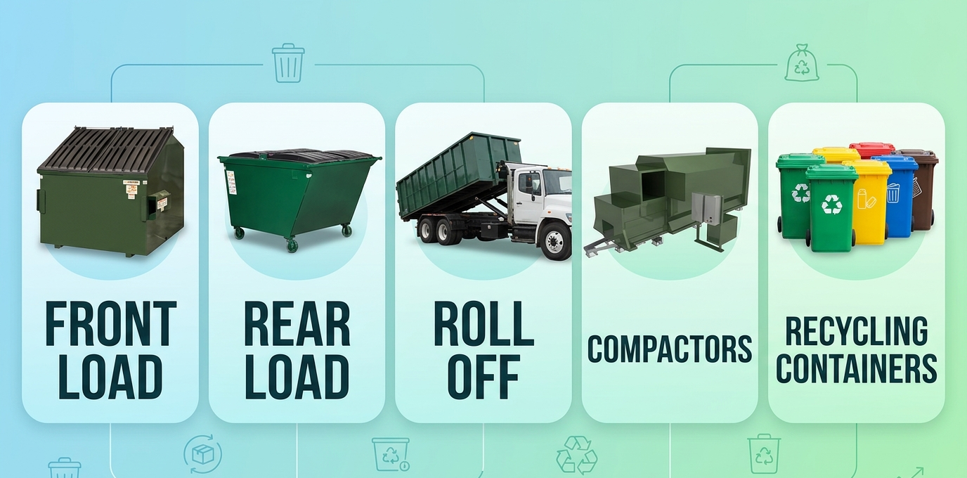 Types of Commercial Dumpsters Explained